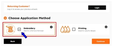 Choose application method