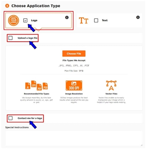 Choose application type