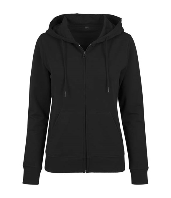 Build Your Brand Women's terry zip hoodie