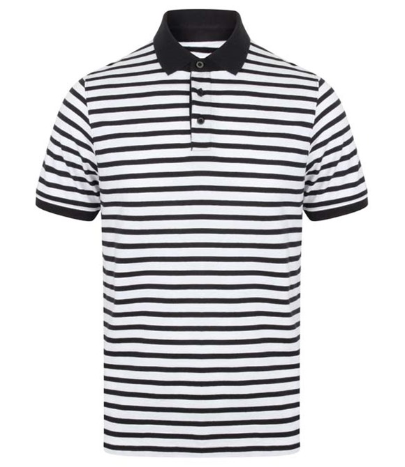 Front Row Striped Jersey polo shirt