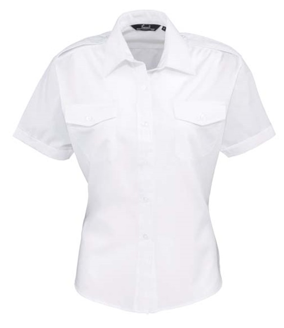 Premier Women's short sleeve pilot blouse