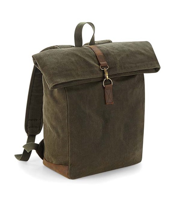 Quadra Heritage waxed canvas backpack