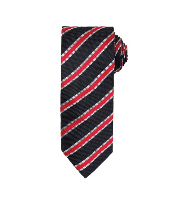 Waffle stripe tie