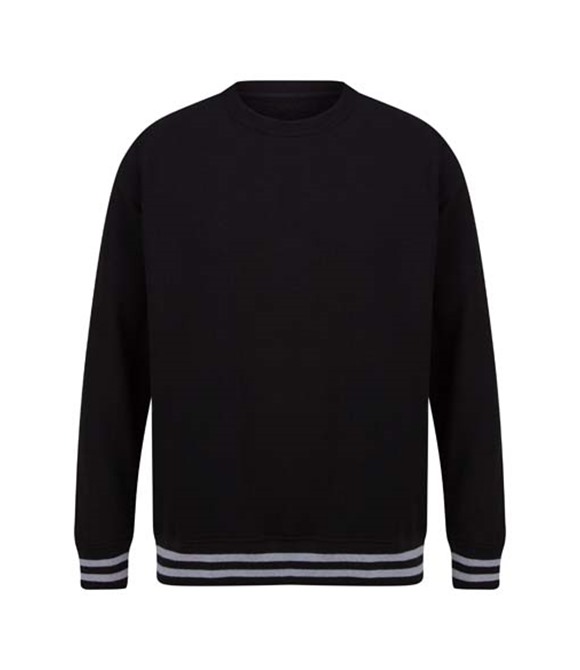 Front Row Sweatshirt with striped cuffs