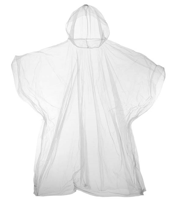 JB Kids emergency hooded plastic poncho