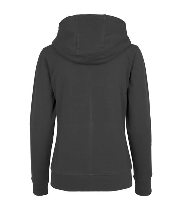 Build Your Brand Women's terry zip hoodie