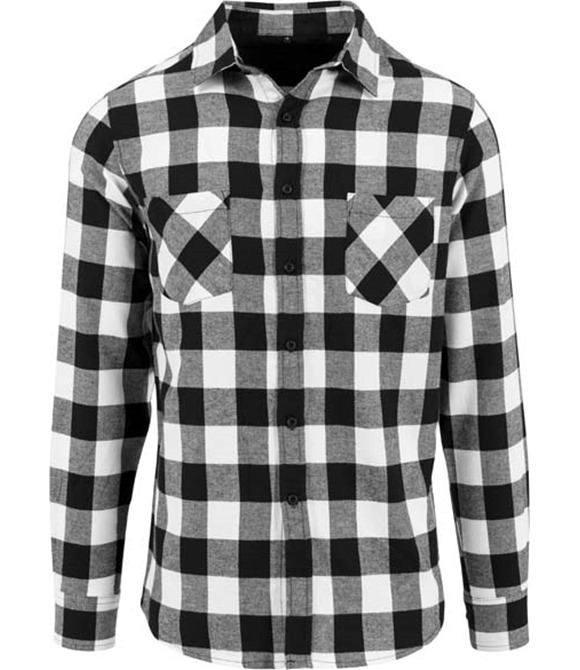 Build Your Brand Checked flannel shirt