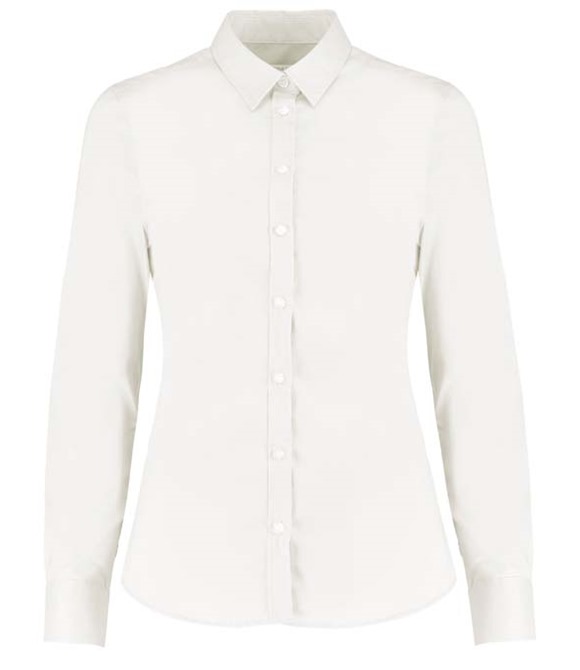 Women's stretch Oxford shirt long-sleeved (tailored fit)