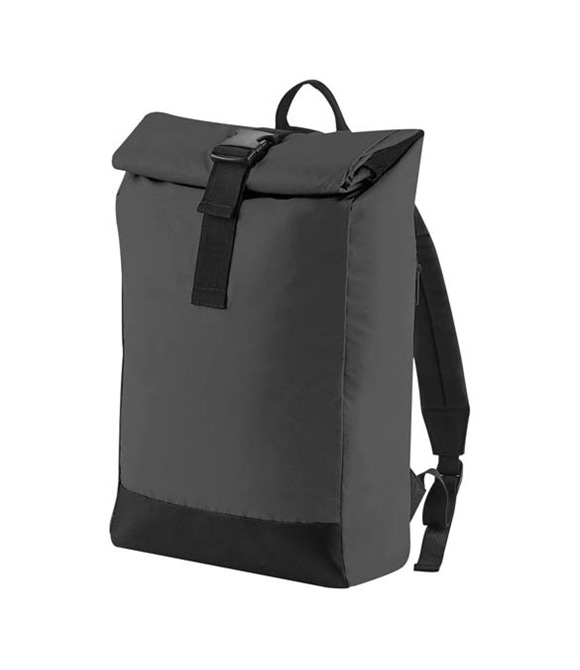 BagBase Reflective roll-top backpack