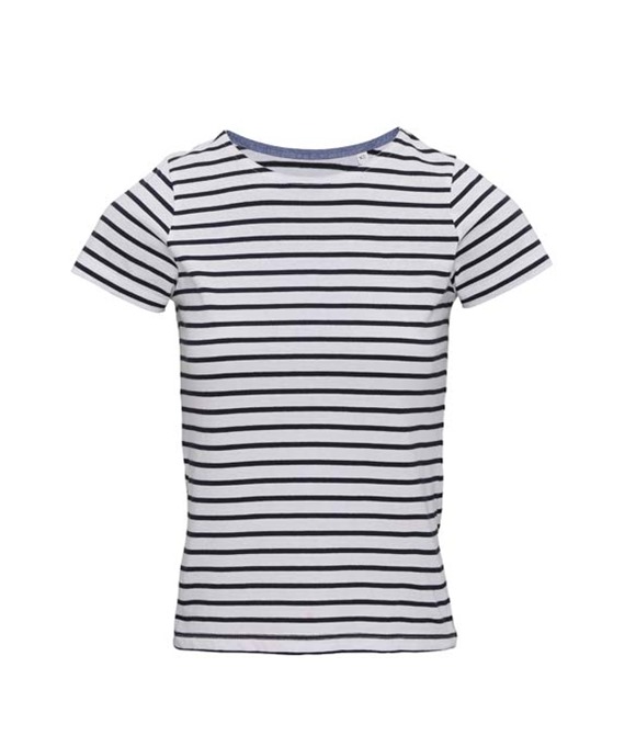 Asquith & Fox Women's Marinière coastal short sleeve tee