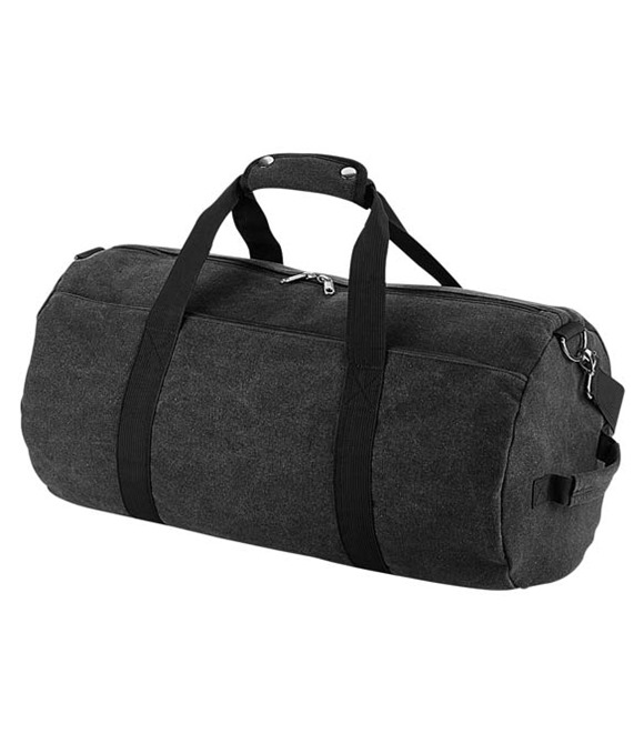 BagBase Vintage canvas barrel bag