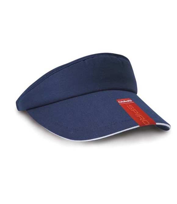Herringbone sun visor with sandwich peak