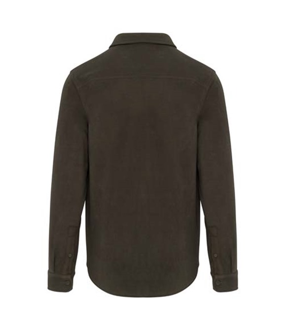 Sherpa lined fleece overshirt