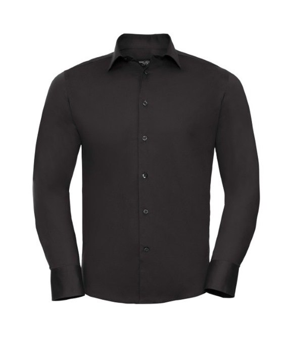Long sleeve easycare fitted shirt
