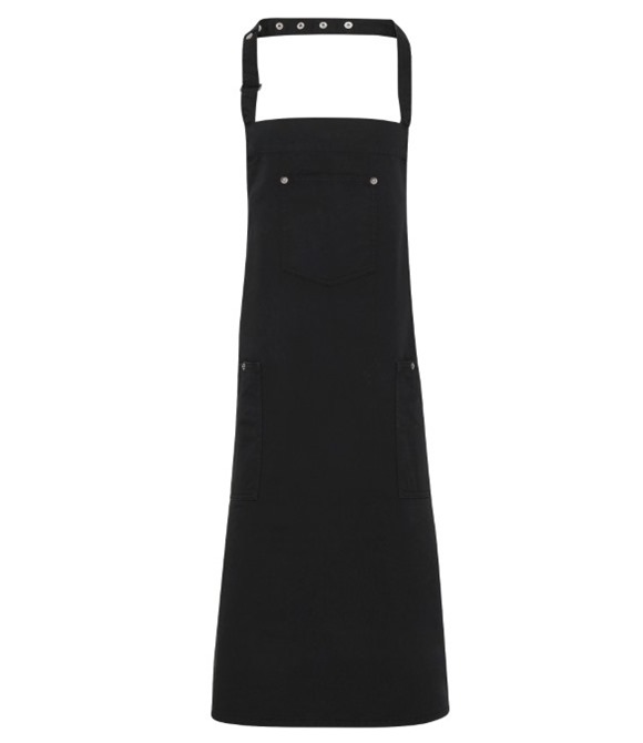 Chino cotton bib apron