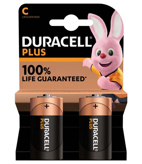 Home & Living Duracell Plus Power C batteries 2-pack