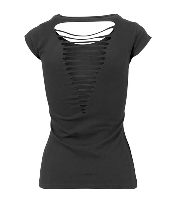Women's back cut tee