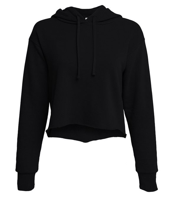 Next Level Apparel Ladies Laguna Cropped Raw Edge Hoodie