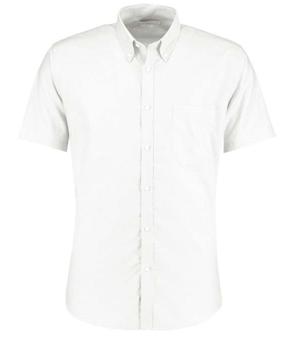 Kustom Kit Slim fit workwear Oxford shirt short sleeve