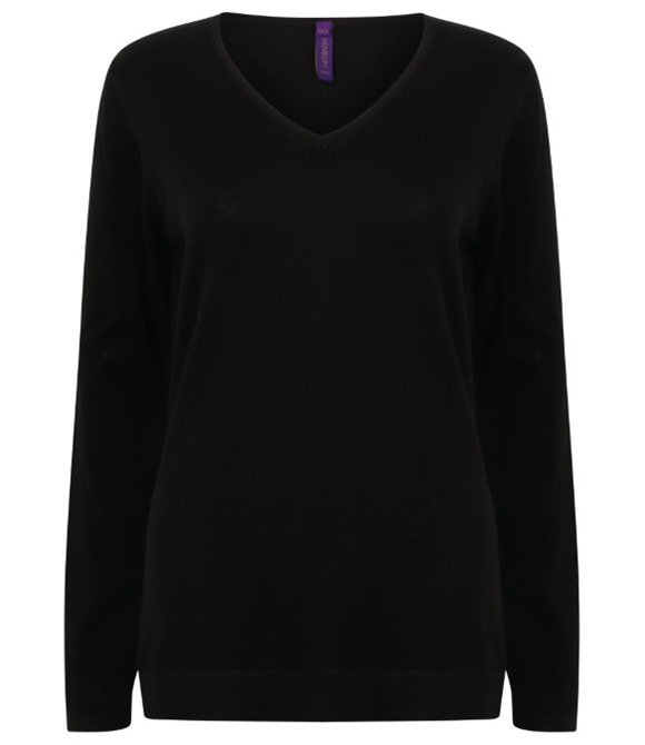 Women's 12 gauge v-neck jumper