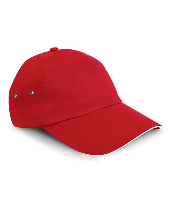 Result Headwear Printers plush cotton 5 panel cap