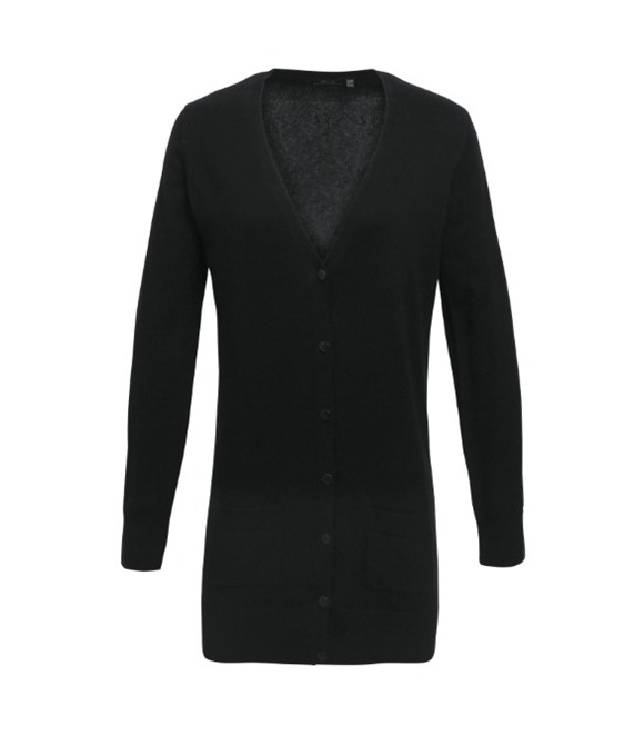 Women's longline knitted cardigan