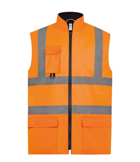 Hi-vis padded bodywarmer (HV005)