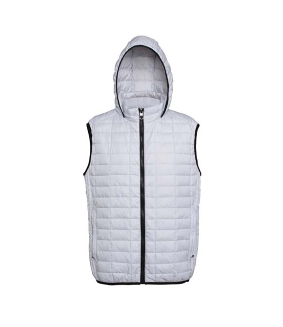 Honeycomb hooded gilet