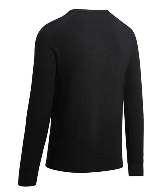 Callaway Ribbed v-neck Merino sweater
