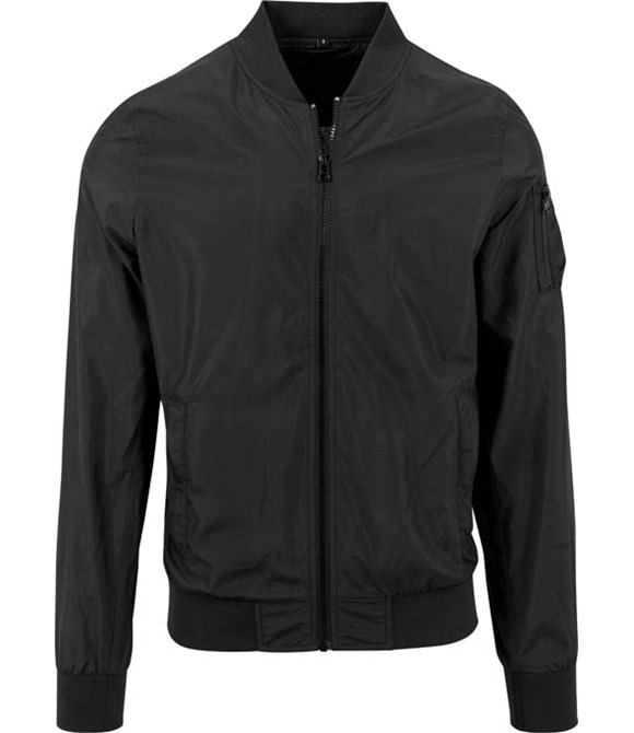 Build Your Brand Nylon bomber jacket