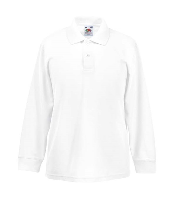 Fruit of the Loom Kids long sleeve 65/35 polo