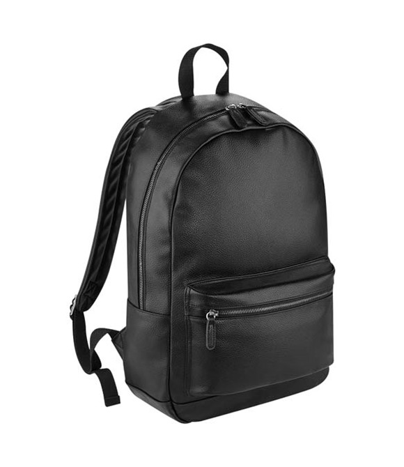 BagBase Faux leather fashion backpack