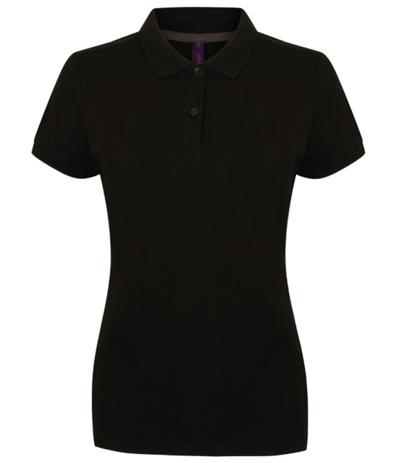 Women's micro-fine piqué polo shirt