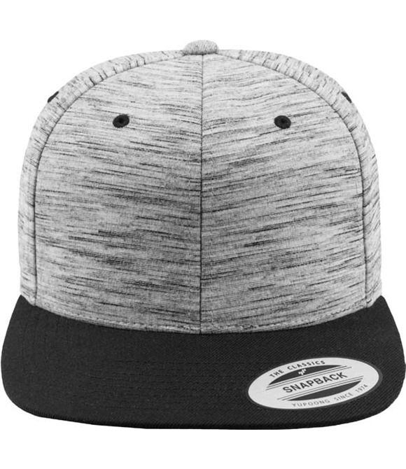 Stripes melange crown snapback (6089SC)