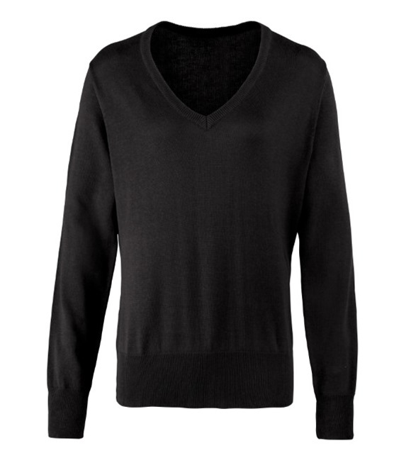 Women's v-neck knitted sweater