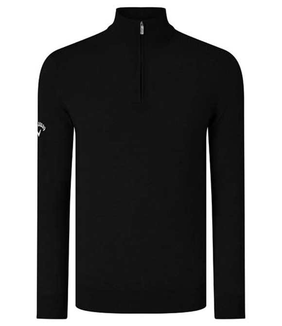 Callaway Ribbed ¼ zip Merino sweater