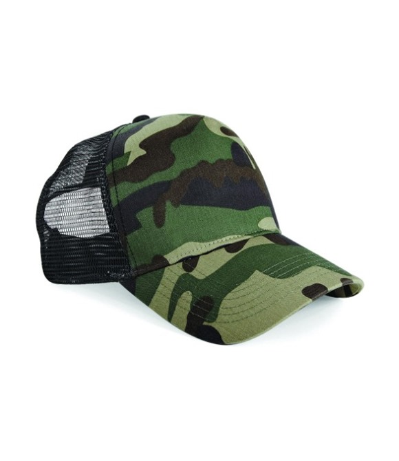 Beechfield Camo snapback trucker