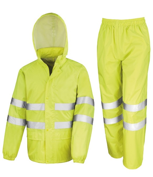 High-viz waterproof suit