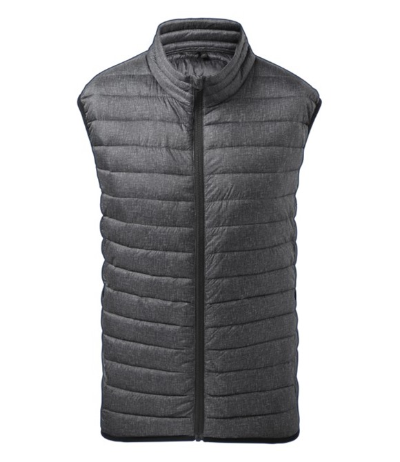 Melange padded gilet