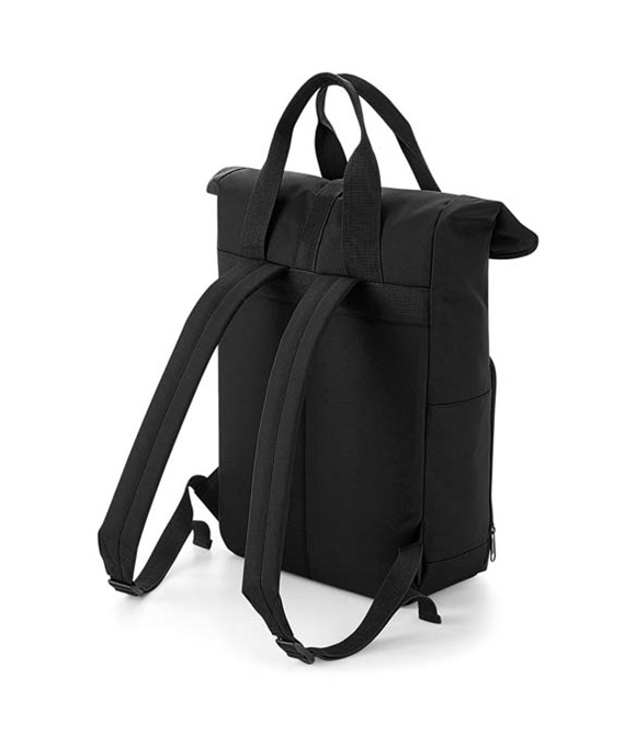 Twin handle roll-top backpack