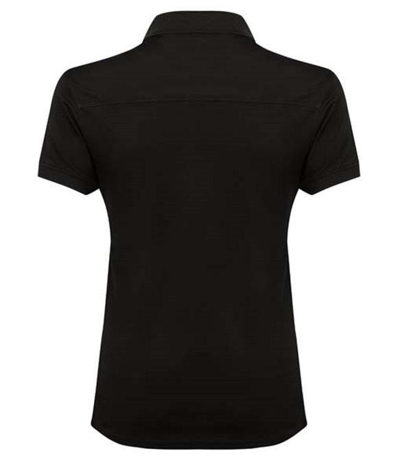 Henbury Women's stretch polo shirt with wicking finish (slim fit)