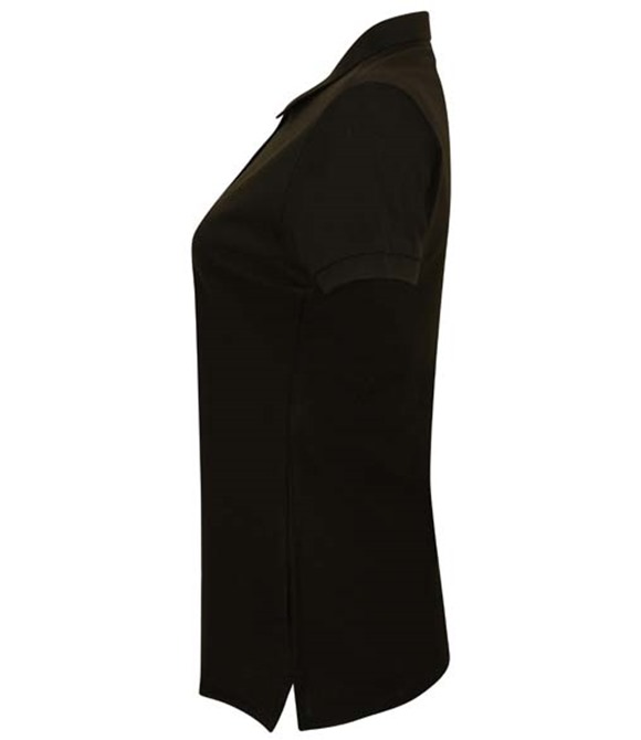 Women's micro-fine piqué polo shirt