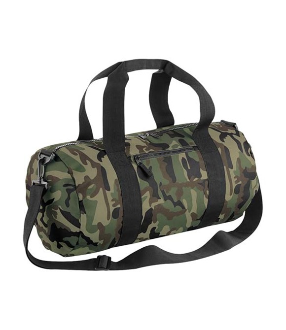 BagBase Camo barrel bag