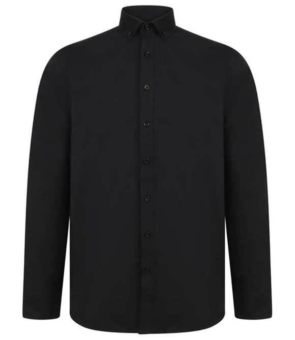 Henbury Modern long sleeve Oxford shirt