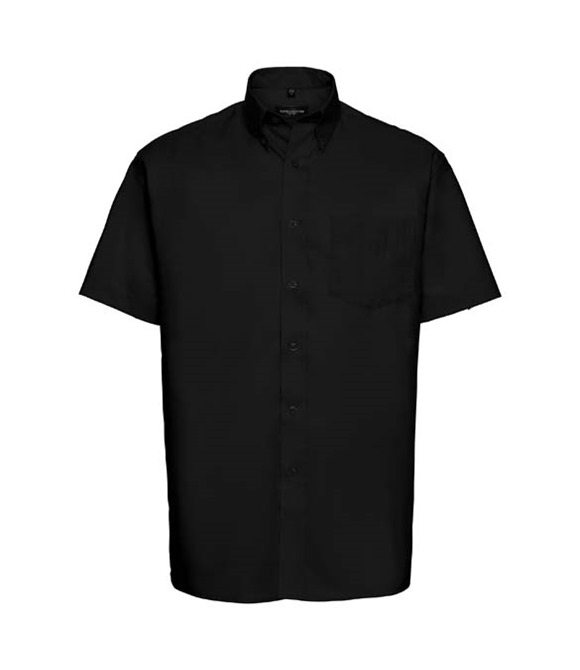 Russell Collection Short sleeve easycare Oxford shirt