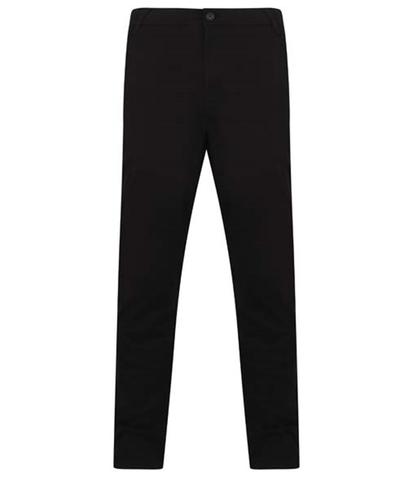 Henbury Stretch chinos with flex waistband