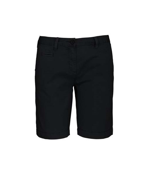Women's washed effect Bermuda shorts