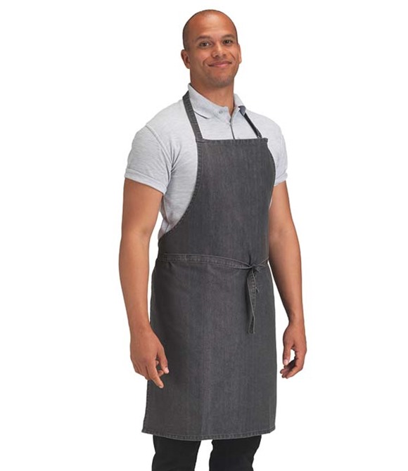 Dennys Cross Dyed Denim Bib Apron