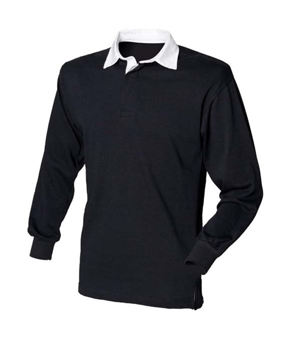 Front Row Long sleeve plain rugby shirt