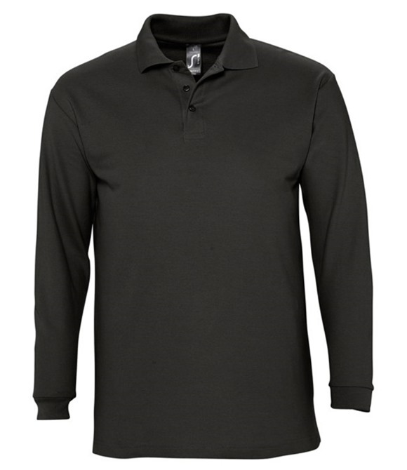 Winter II Long Sleeve Cotton Piqué Polo Shirt